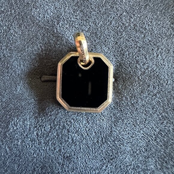 David Yurman Octagonal Amulet in 18K Yellow Gold w/ Black Onyx - 15mm - Picture 8 of 13